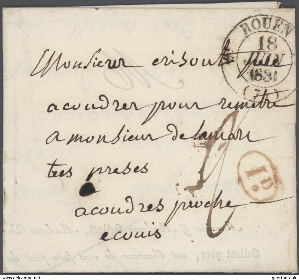 Frankreich: 1818-1970, Partie Mit Fast 400 Briefen Und Belegen Ab Vorphila, Dabei Verschiedene Stemp - Collections