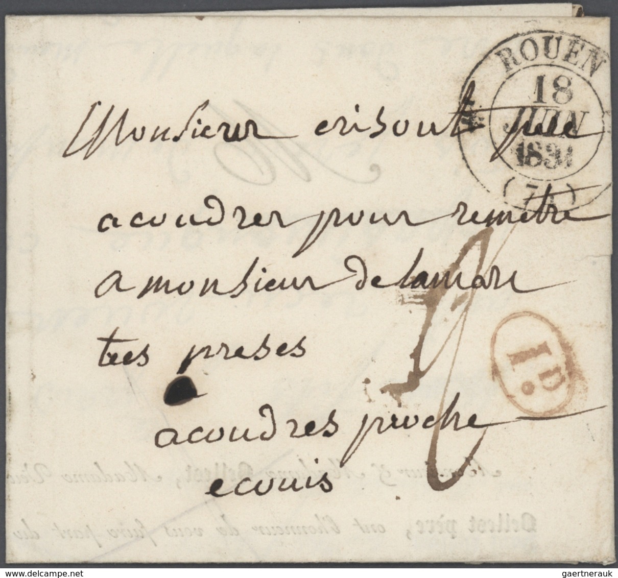 Frankreich: 1818-1970, Partie Mit Fast 400 Briefen Und Belegen Ab Vorphila, Dabei Verschiedene Stemp - Sammlungen