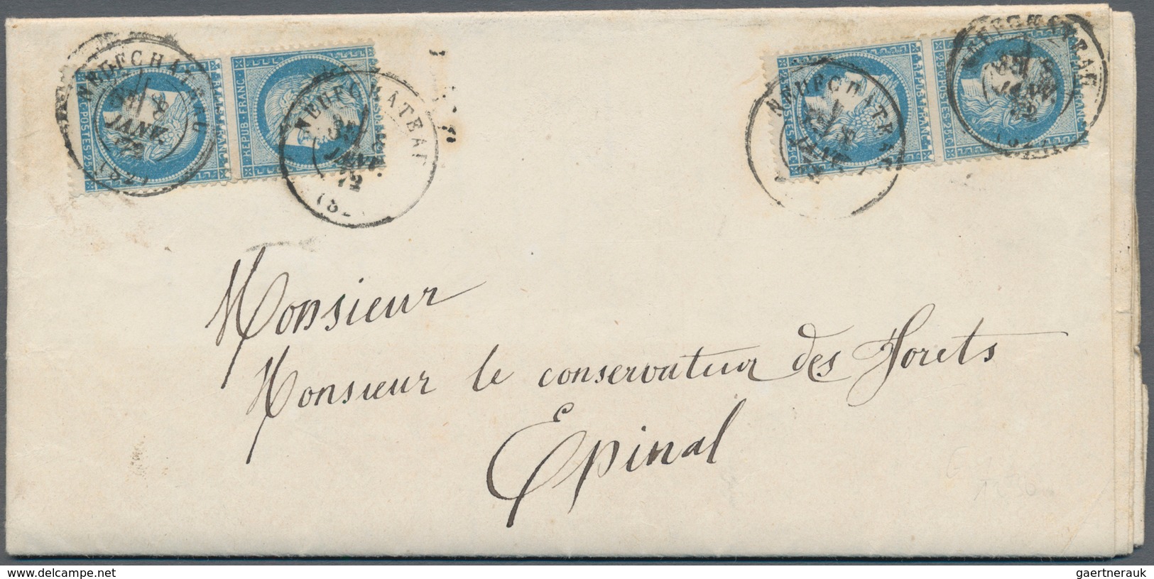 Frankreich: 1849-1870's "FRENCH POSTAL HISTORY": Collection of more than 30 special, attractive, sca