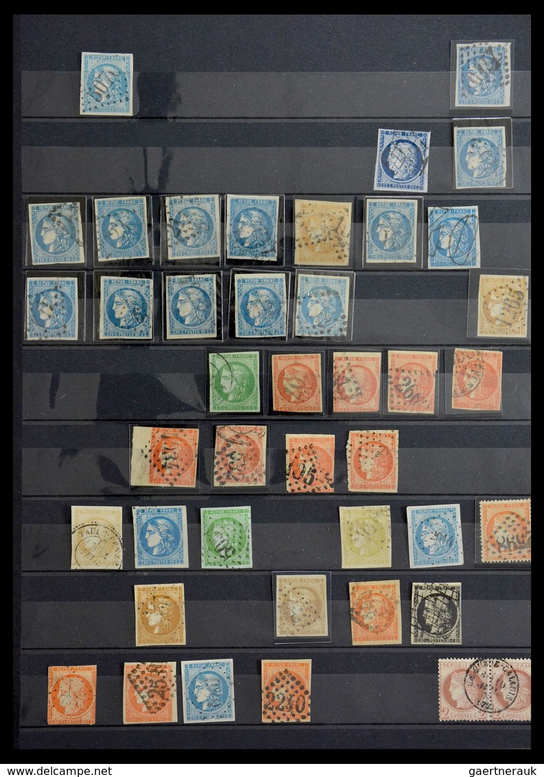 Frankreich: 1849-1900: Beautiful Lot Mint And Used Classic Stamps Of France, Including A Very Nice P - Collections