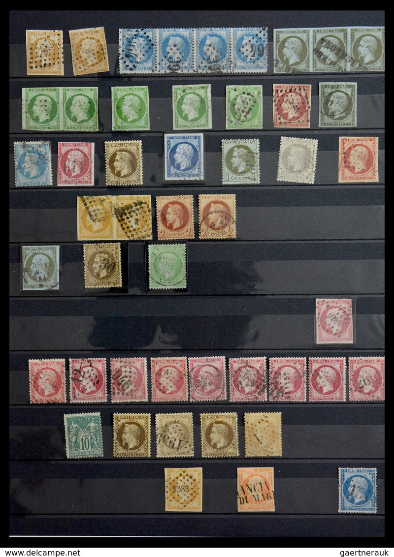 Frankreich: 1849-1900: Beautiful Lot Mint And Used Classic Stamps Of France, Including A Very Nice P - Collections