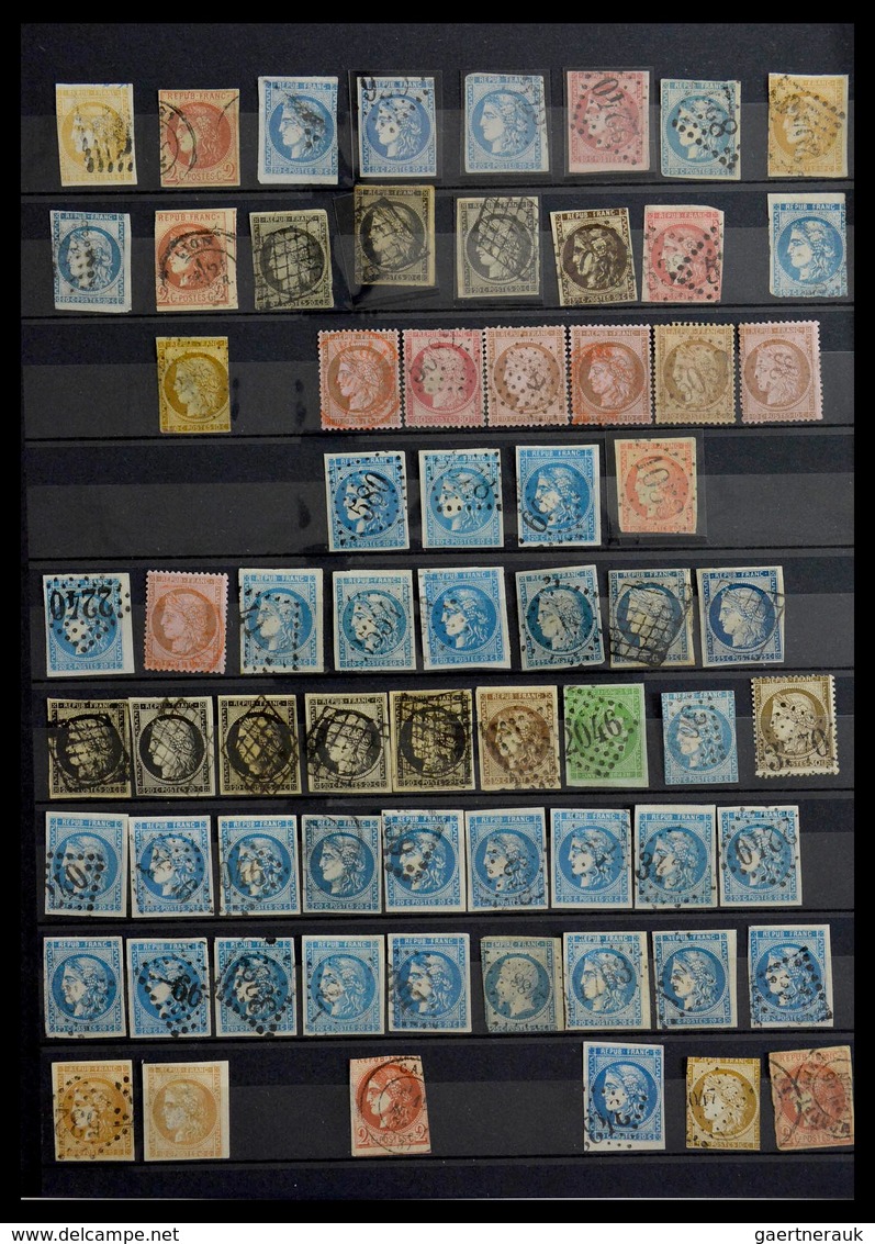 Frankreich: 1849-1900: Beautiful lot mint and used classic stamps of France, including a very nice p