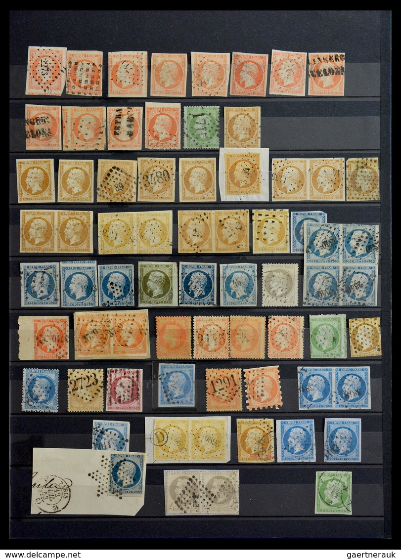 Frankreich: 1849-1900: Beautiful lot mint and used classic stamps of France, including a very nice p