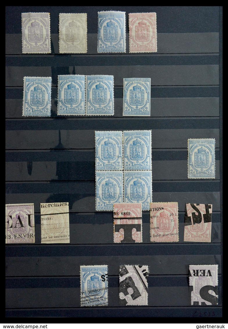 Frankreich: 1849-1900: Beautiful lot mint and used classic stamps of France, including a very nice p