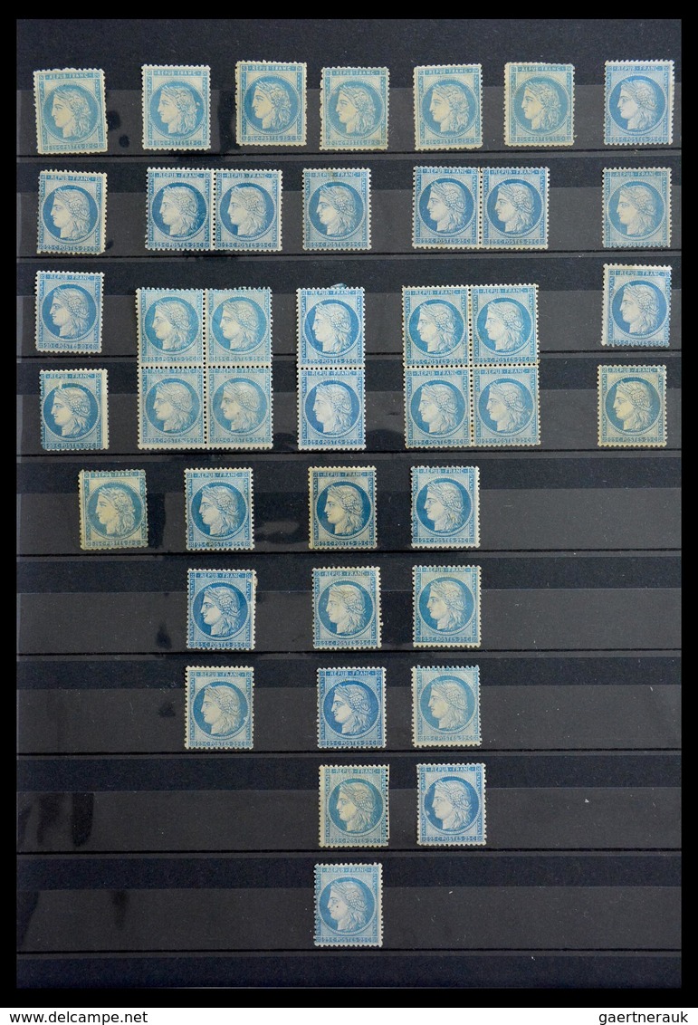 Frankreich: 1849-1900: Beautiful lot mint and used classic stamps of France, including a very nice p