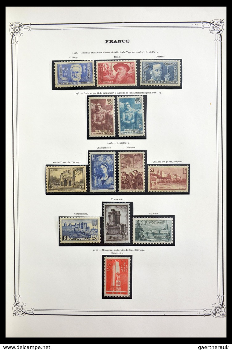 Frankreich: 1849-1945: Almost complete, mint hinged and used collection France 1849-1945 in old Yver