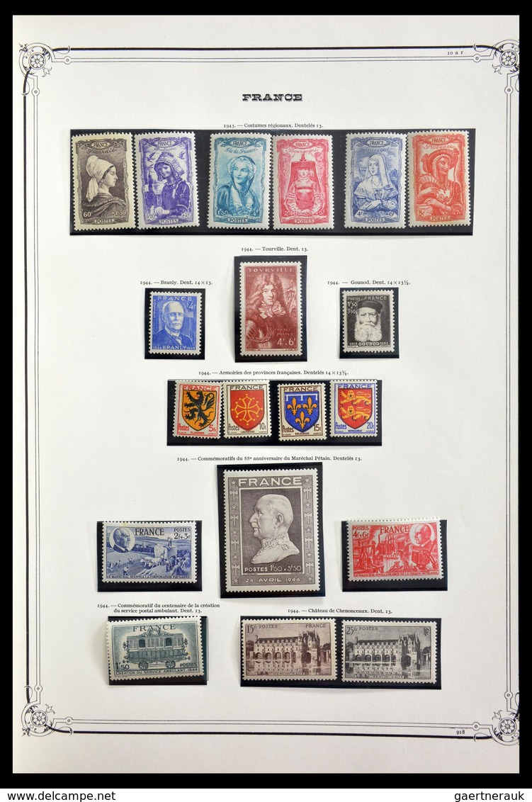 Frankreich: 1849-1945: Almost complete, mint hinged and used collection France 1849-1945 in old Yver