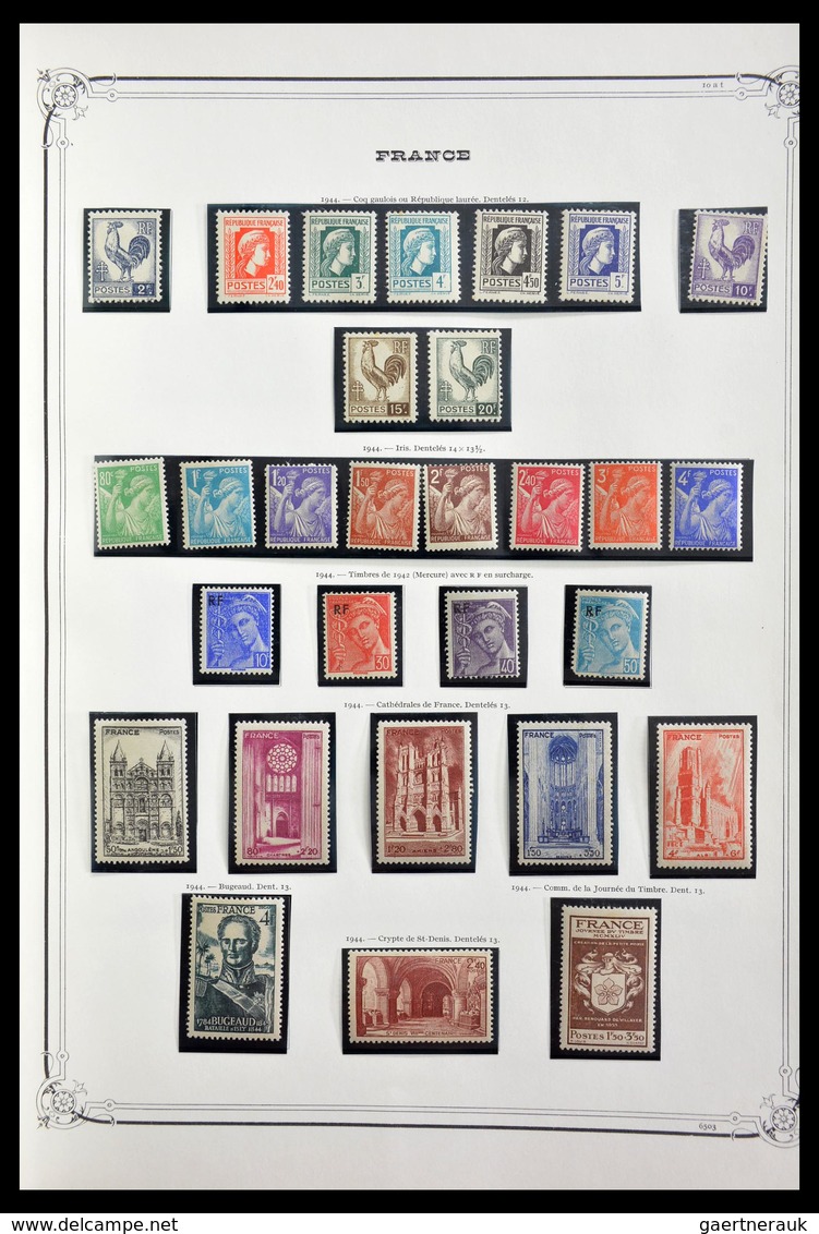 Frankreich: 1849-1945: Almost complete, mint hinged and used collection France 1849-1945 in old Yver