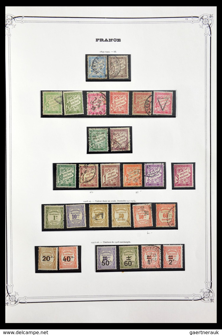 Frankreich: 1849-1945: Almost complete, mint hinged and used collection France 1849-1945 in old Yver