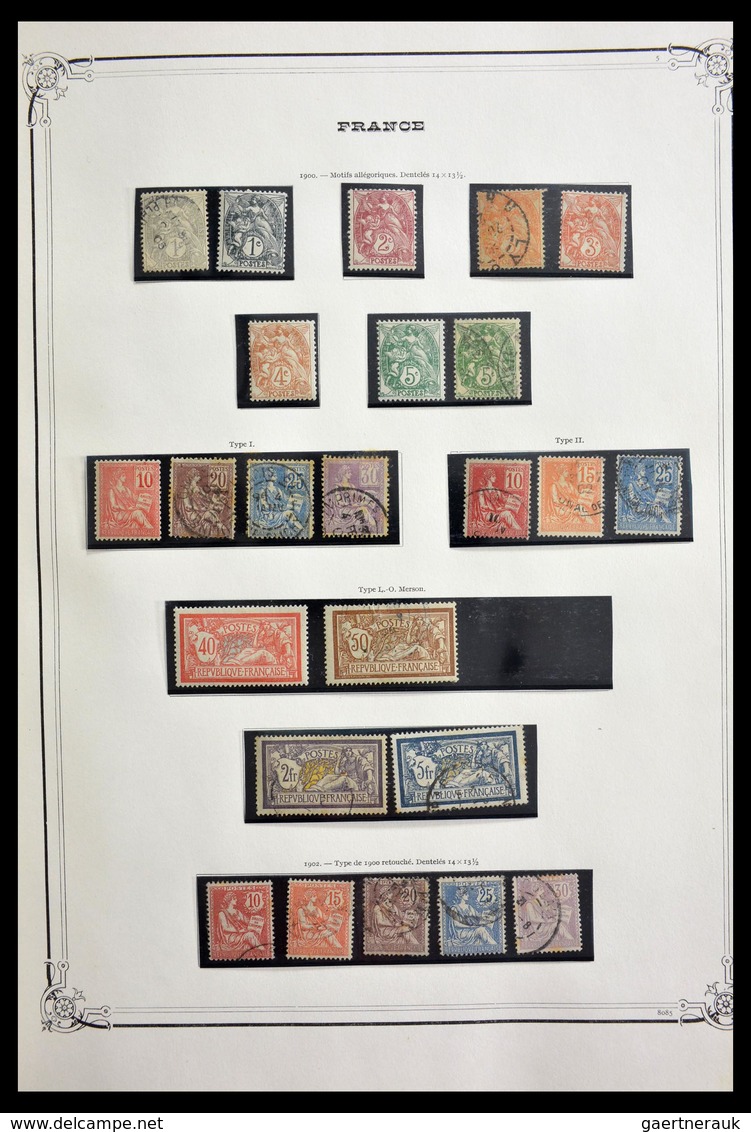 Frankreich: 1849-1945: Almost complete, mint hinged and used collection France 1849-1945 in old Yver