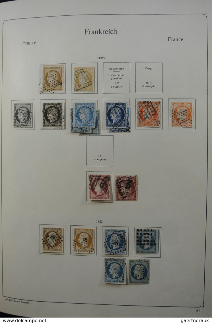 Frankreich: 1849-1959: Very Nice, Specialised, Almost Complete, Mint Hinged And Used Collection Fran - Sammlungen