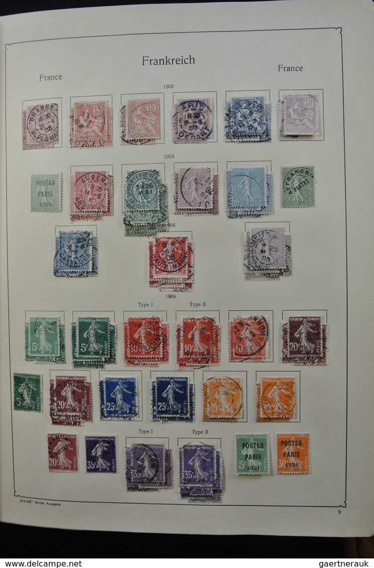 Frankreich: 1849-1959: Very Nice, Specialised, Almost Complete, Mint Hinged And Used Collection Fran - Sammlungen