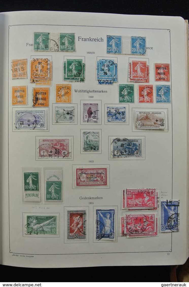 Frankreich: 1849-1959: Very nice, specialised, almost complete, mint hinged and used collection Fran