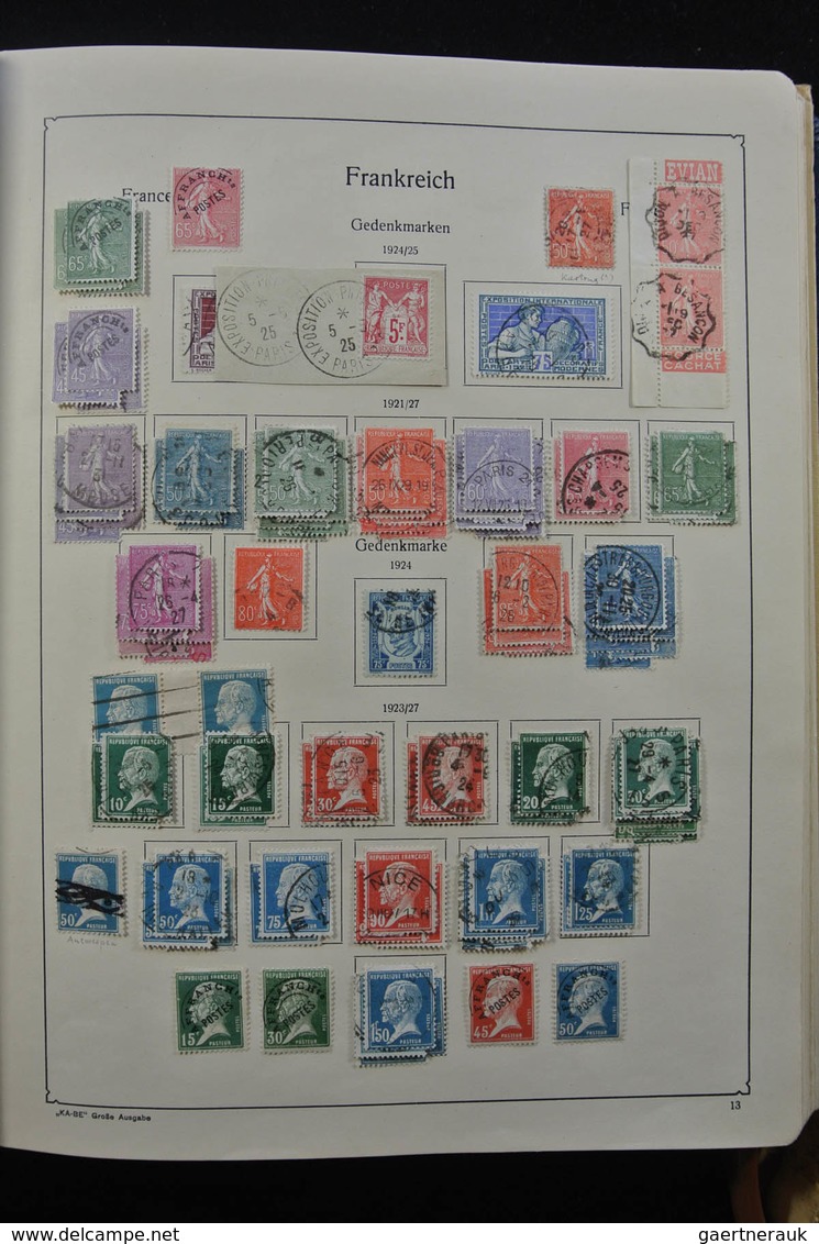 Frankreich: 1849-1959: Very nice, specialised, almost complete, mint hinged and used collection Fran