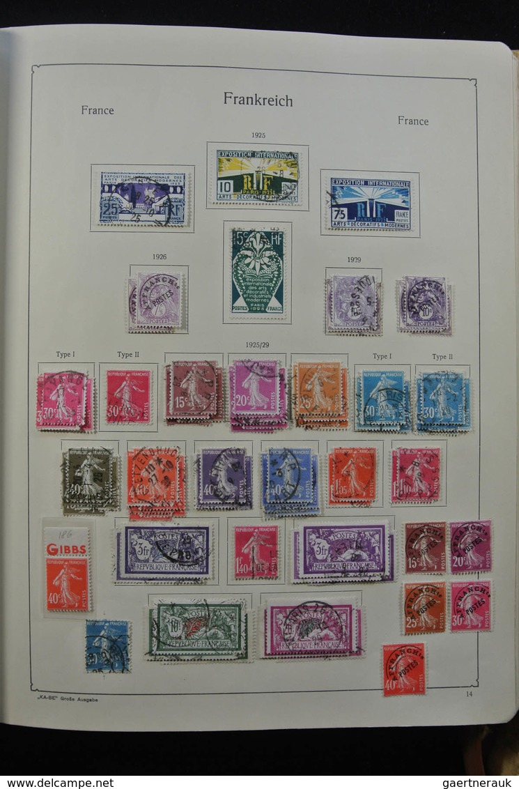 Frankreich: 1849-1959: Very nice, specialised, almost complete, mint hinged and used collection Fran