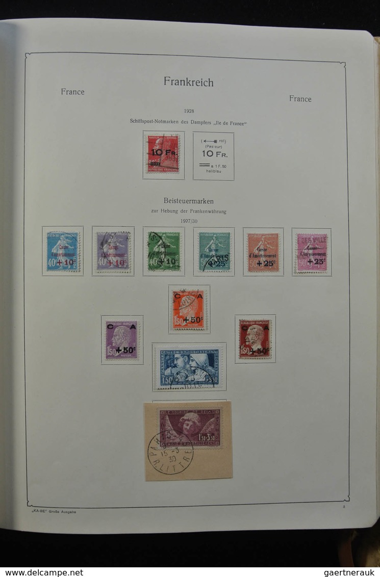 Frankreich: 1849-1959: Very nice, specialised, almost complete, mint hinged and used collection Fran