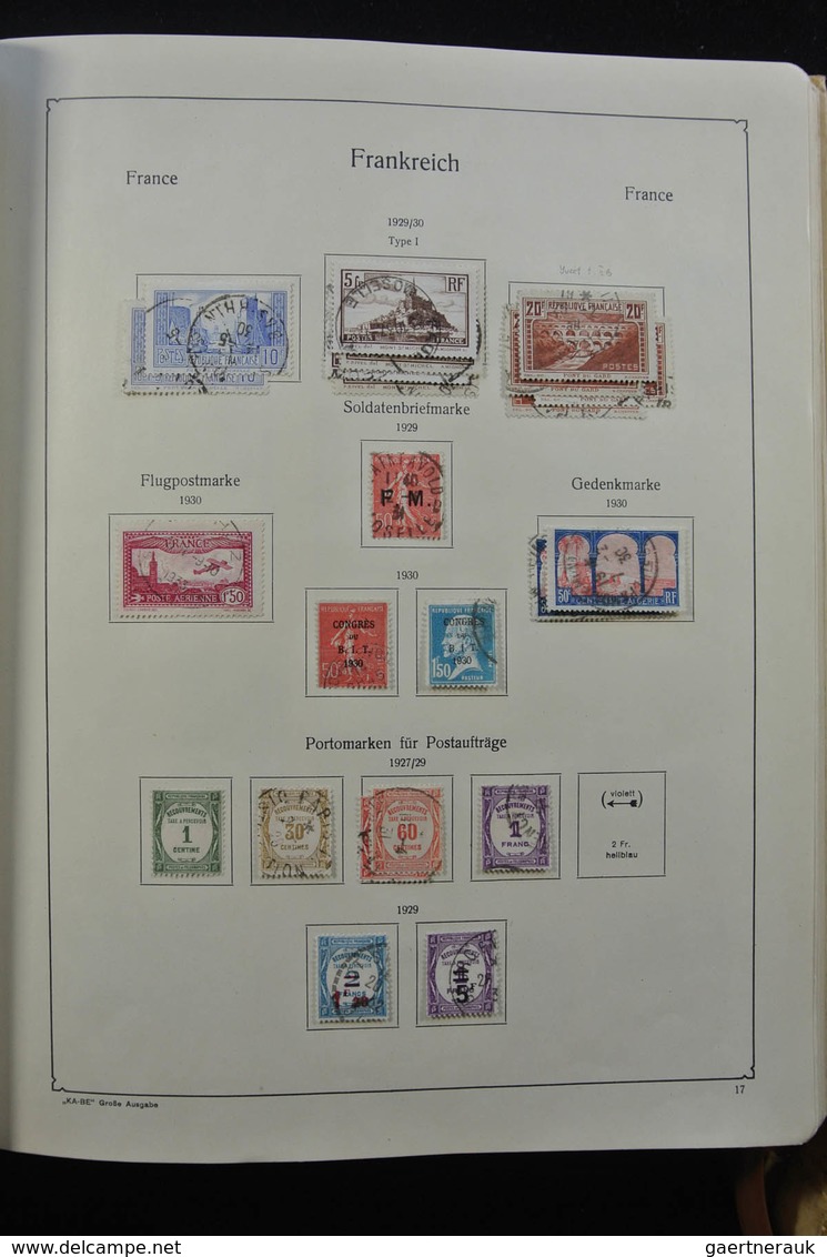 Frankreich: 1849-1959: Very nice, specialised, almost complete, mint hinged and used collection Fran