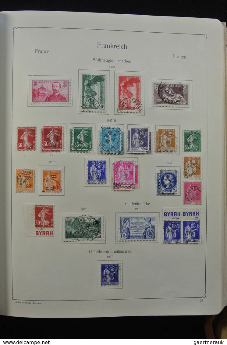 Frankreich: 1849-1959: Very nice, specialised, almost complete, mint hinged and used collection Fran