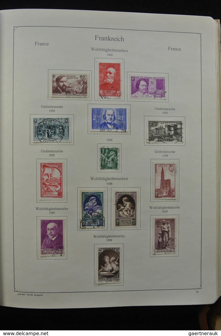 Frankreich: 1849-1959: Very nice, specialised, almost complete, mint hinged and used collection Fran