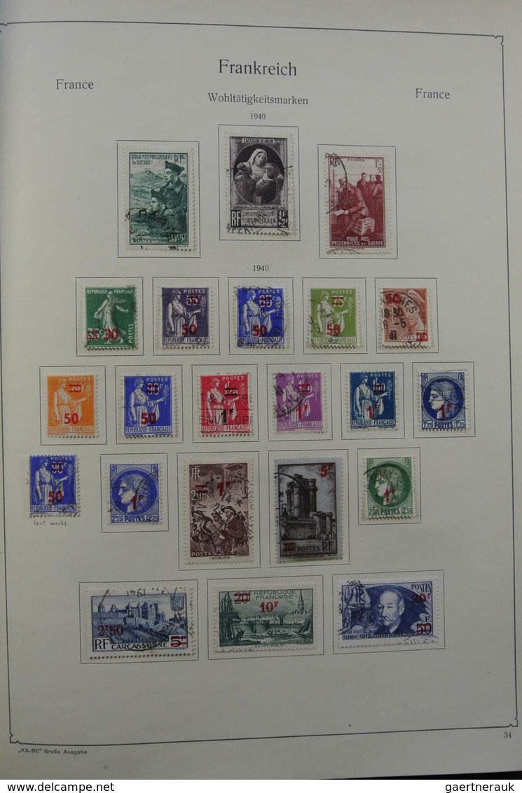 Frankreich: 1849-1959: Very nice, specialised, almost complete, mint hinged and used collection Fran