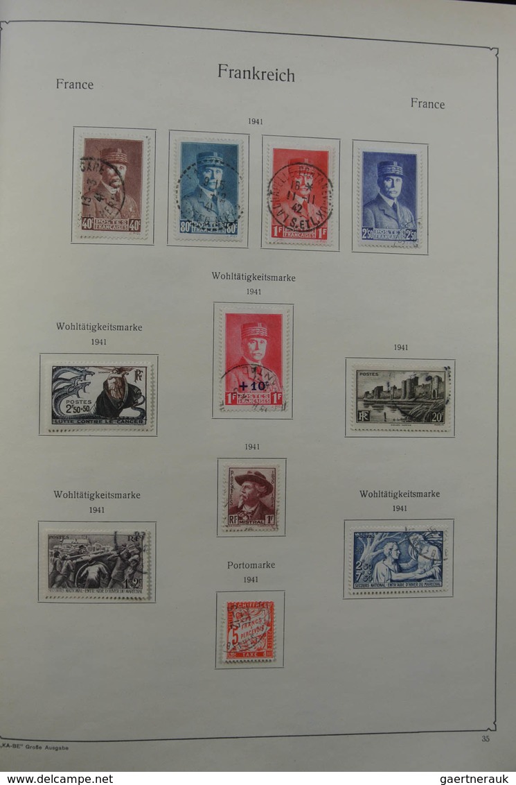 Frankreich: 1849-1959: Very nice, specialised, almost complete, mint hinged and used collection Fran