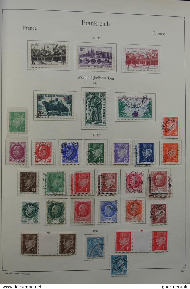 Frankreich: 1849-1959: Very nice, specialised, almost complete, mint hinged and used collection Fran