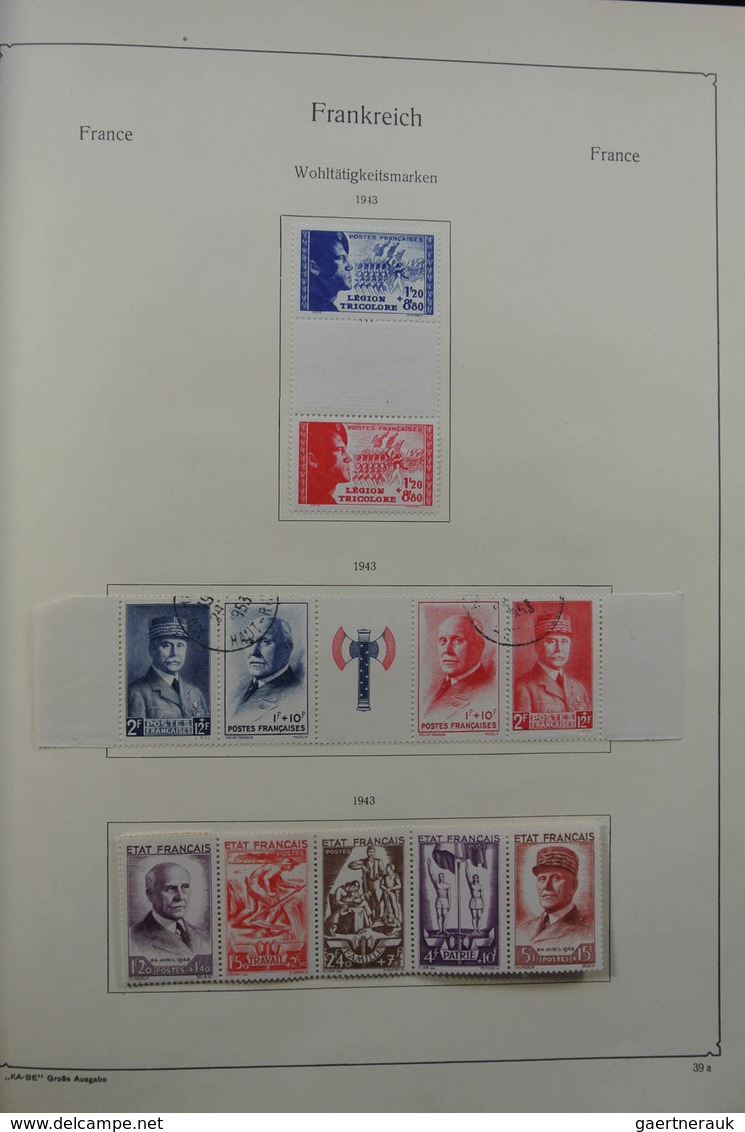 Frankreich: 1849-1959: Very nice, specialised, almost complete, mint hinged and used collection Fran