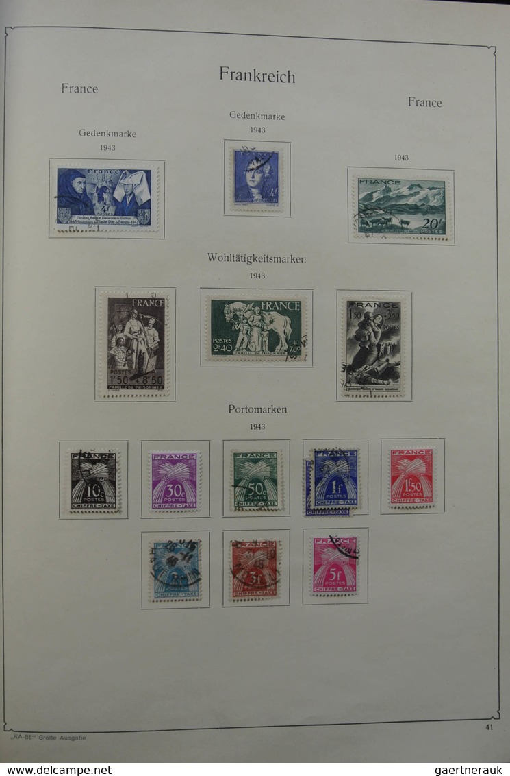 Frankreich: 1849-1959: Very nice, specialised, almost complete, mint hinged and used collection Fran