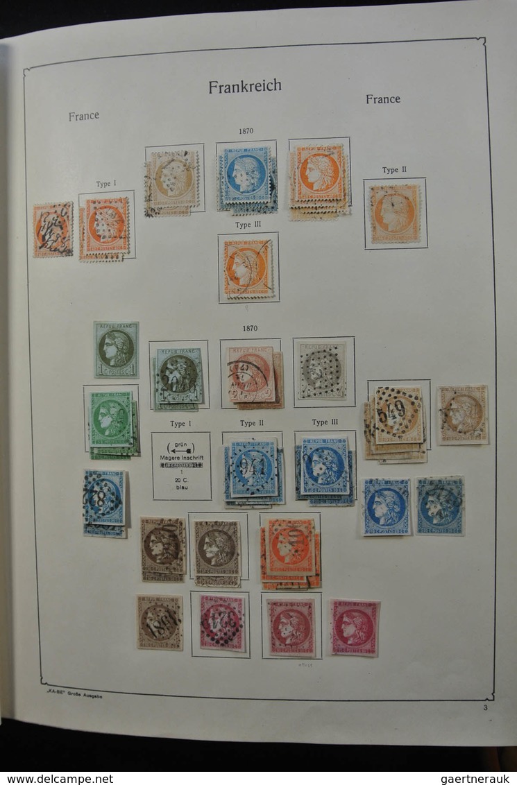 Frankreich: 1849-1959: Very nice, specialised, almost complete, mint hinged and used collection Fran