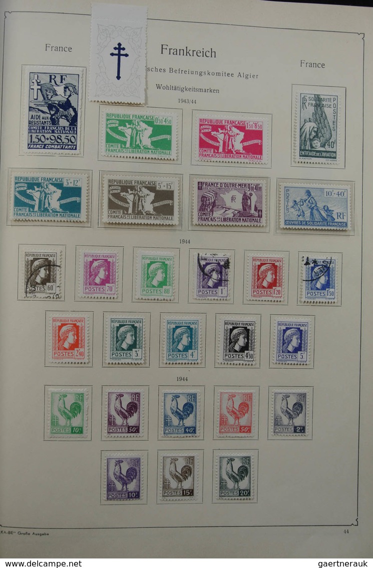 Frankreich: 1849-1959: Very nice, specialised, almost complete, mint hinged and used collection Fran