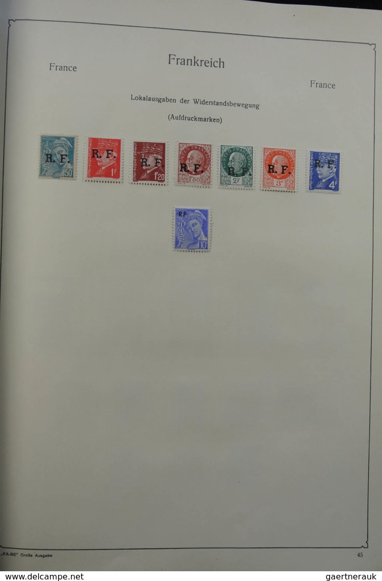 Frankreich: 1849-1959: Very nice, specialised, almost complete, mint hinged and used collection Fran