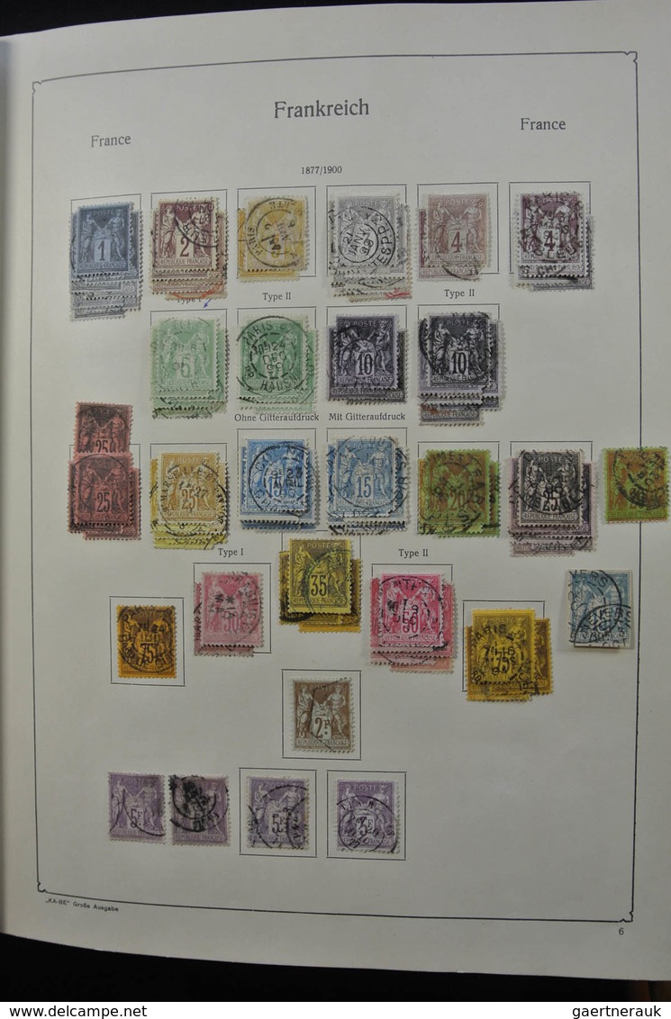 Frankreich: 1849-1959: Very nice, specialised, almost complete, mint hinged and used collection Fran