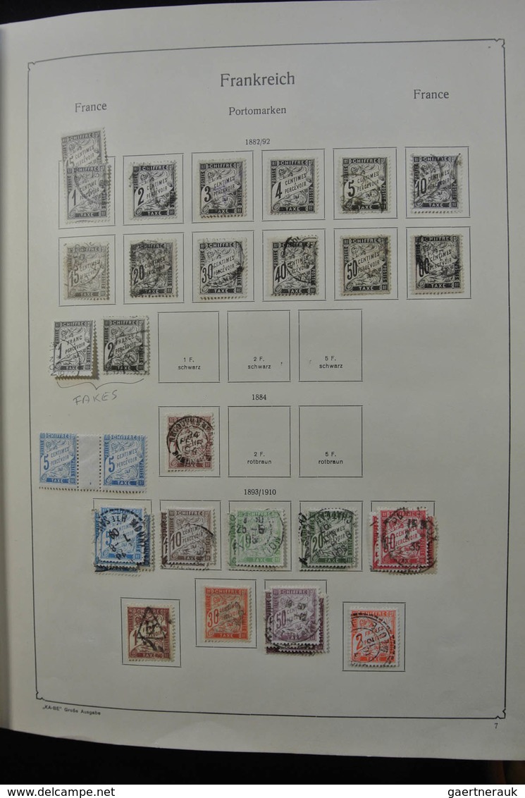 Frankreich: 1849-1959: Very nice, specialised, almost complete, mint hinged and used collection Fran