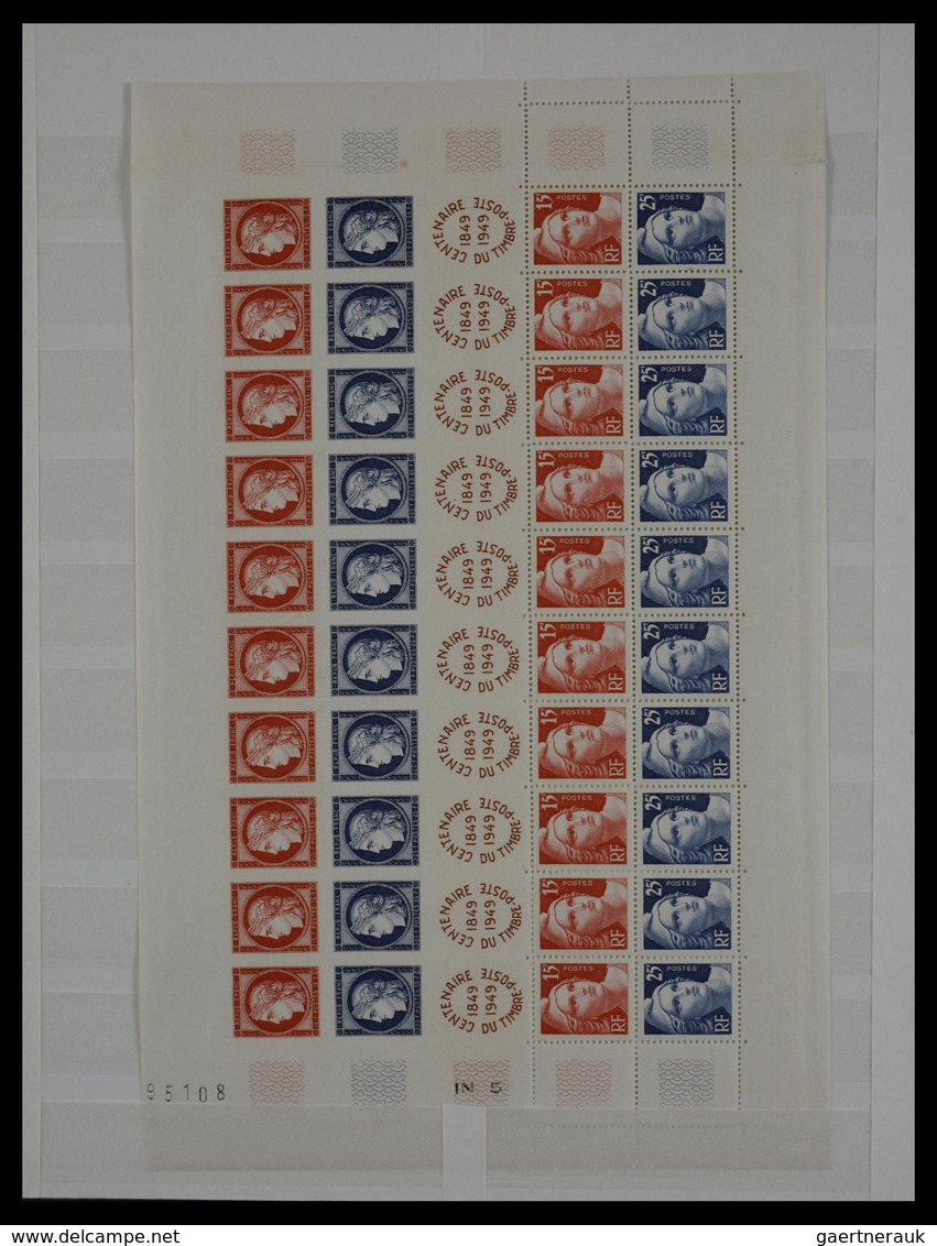 Frankreich: 1849-1960: Fantastis, mostly MNH and mint hinged dealer stock France 1849-1960 in fat st