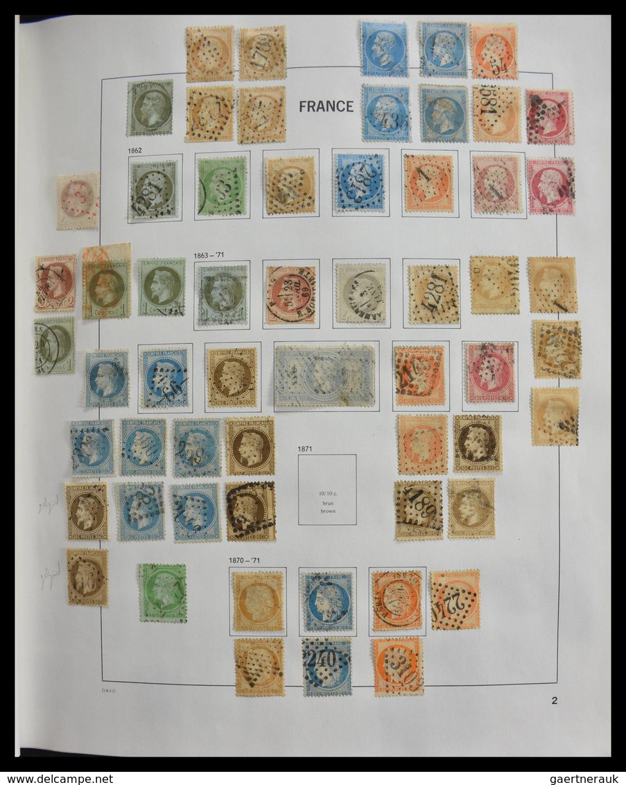 Frankreich: 1849-1997: Exciting Nearly Complete Used Collection, Sometimes Very Specialised With Man - Collections