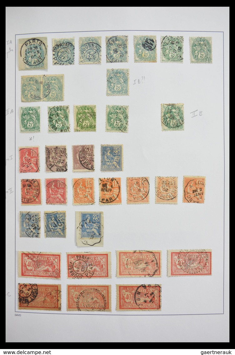 Frankreich: 1849-1997: Exciting Nearly Complete Used Collection, Sometimes Very Specialised With Man - Collections