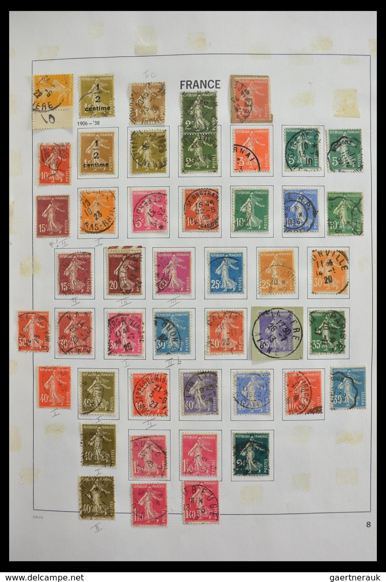 Frankreich: 1849-1997: Exciting nearly complete used collection, sometimes very specialised with man