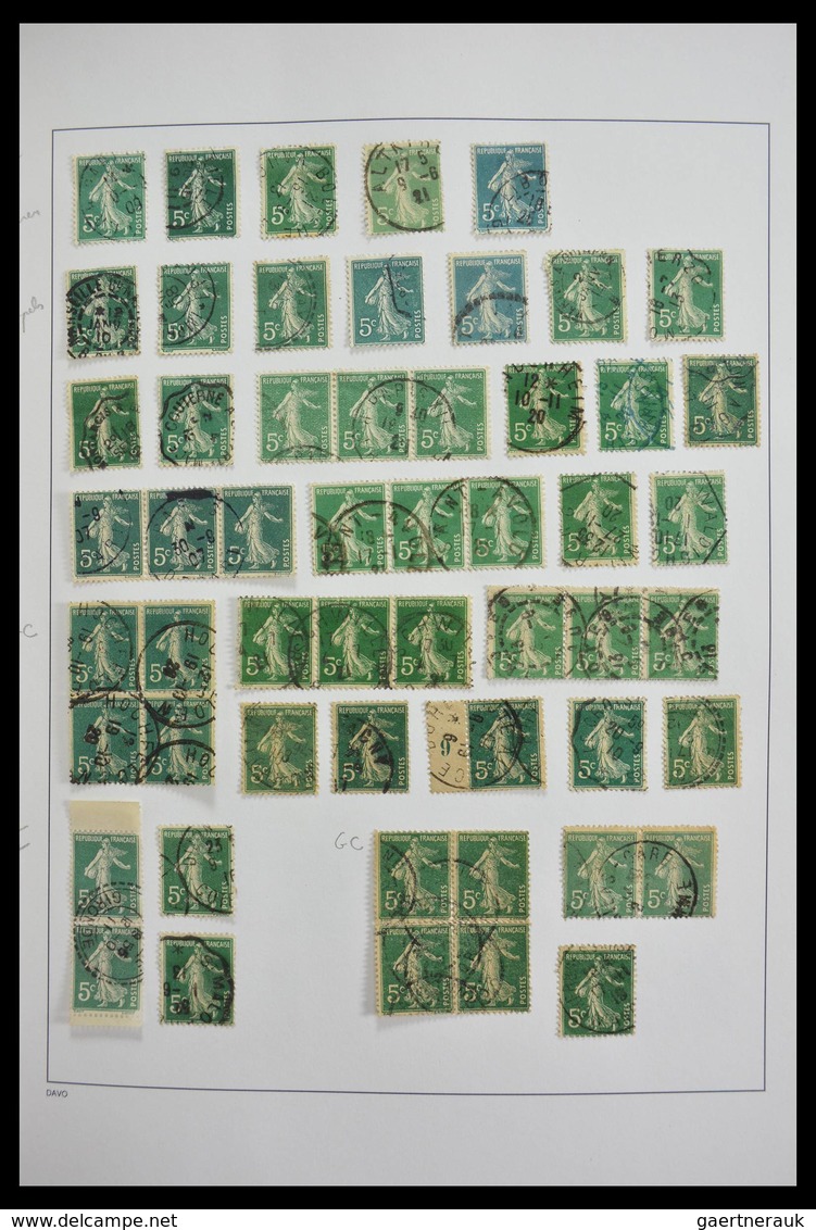 Frankreich: 1849-1997: Exciting nearly complete used collection, sometimes very specialised with man