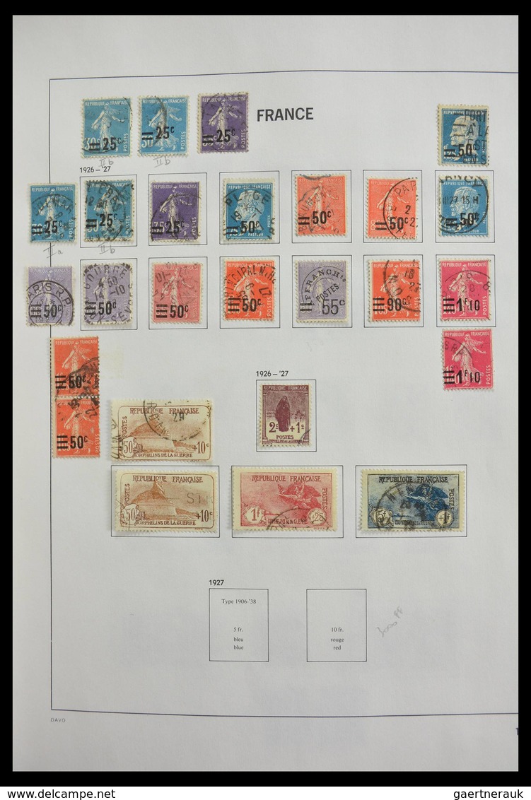 Frankreich: 1849-1997: Exciting nearly complete used collection, sometimes very specialised with man