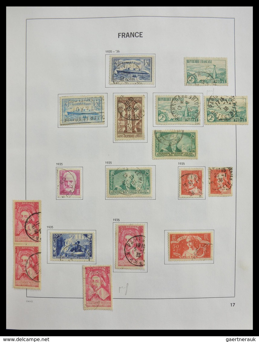 Frankreich: 1849-1997: Exciting nearly complete used collection, sometimes very specialised with man