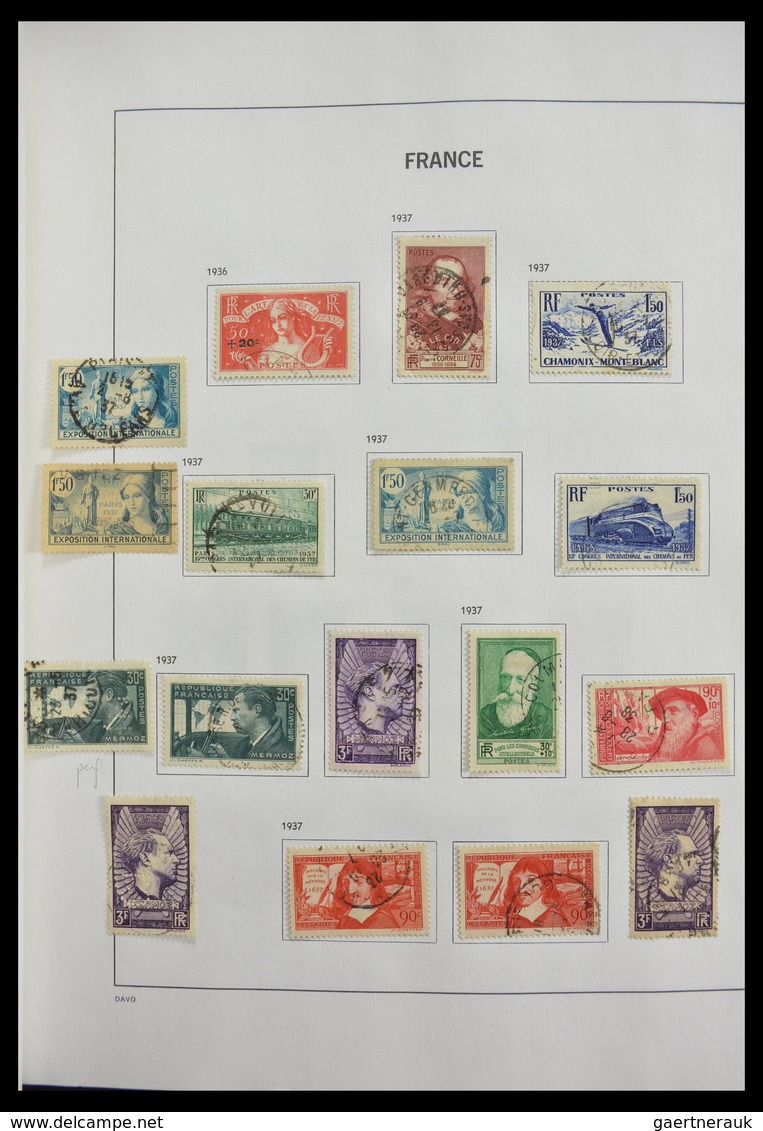 Frankreich: 1849-1997: Exciting nearly complete used collection, sometimes very specialised with man