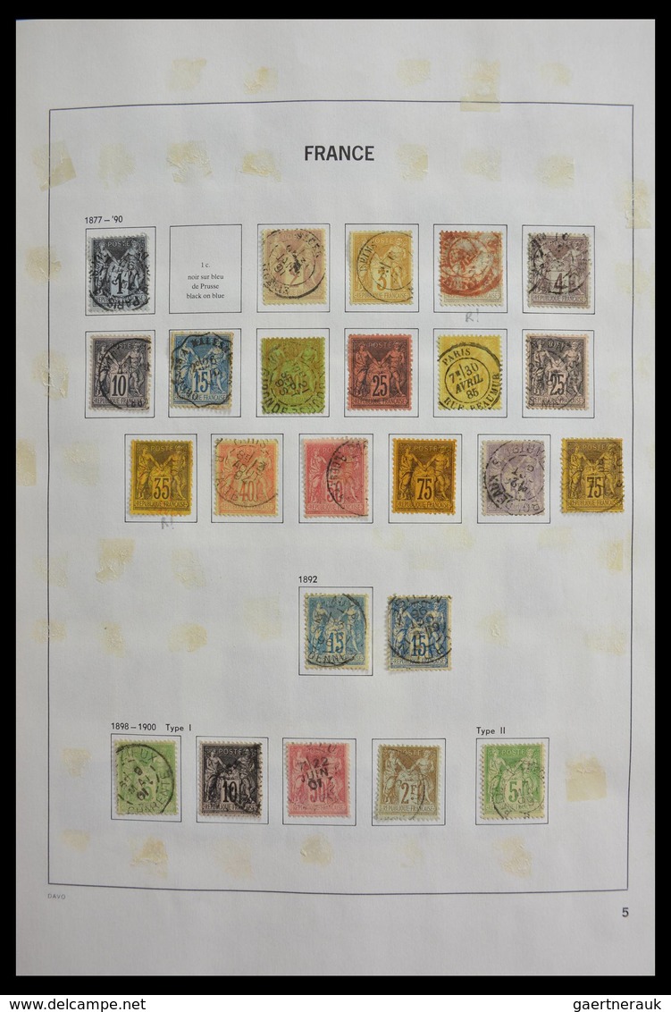 Frankreich: 1849-1997: Exciting nearly complete used collection, sometimes very specialised with man