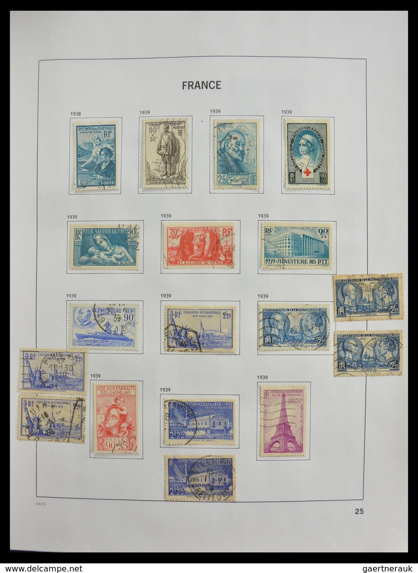 Frankreich: 1849-1997: Exciting nearly complete used collection, sometimes very specialised with man