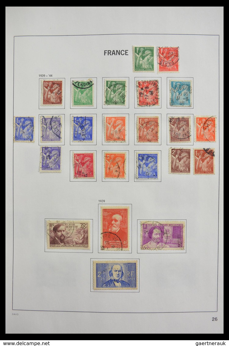 Frankreich: 1849-1997: Exciting nearly complete used collection, sometimes very specialised with man