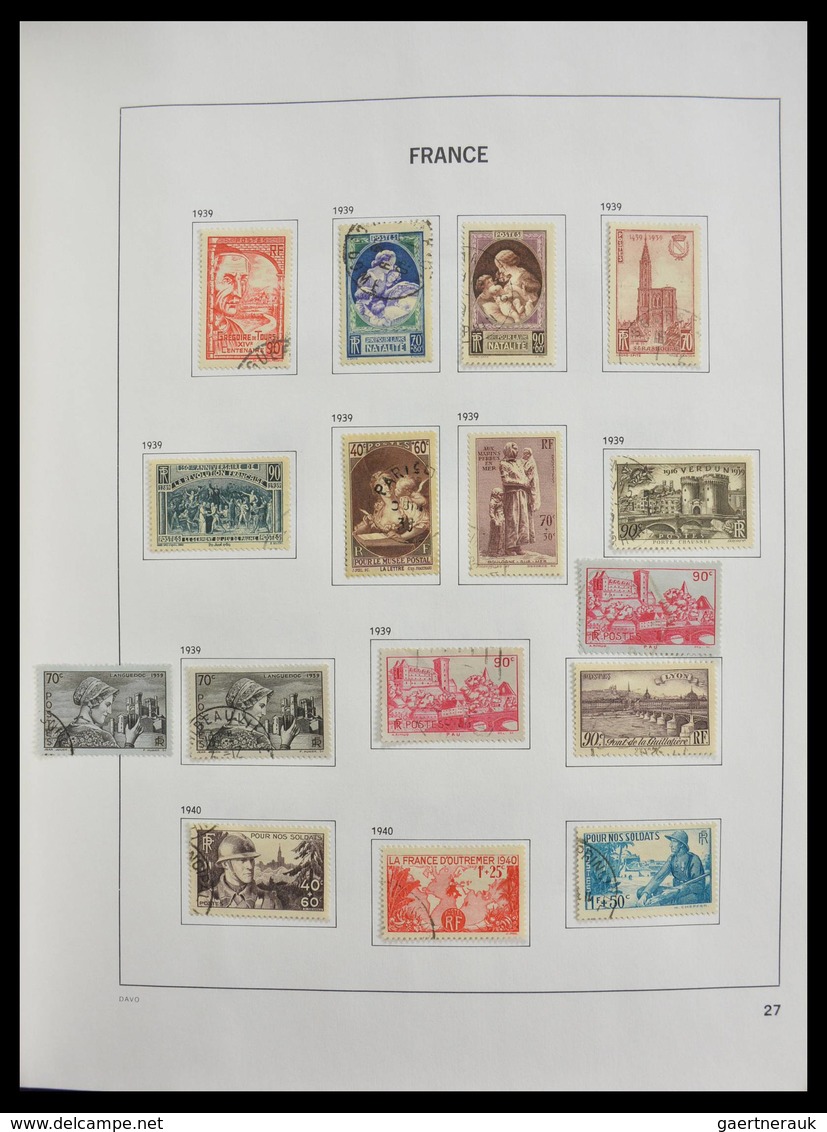 Frankreich: 1849-1997: Exciting nearly complete used collection, sometimes very specialised with man