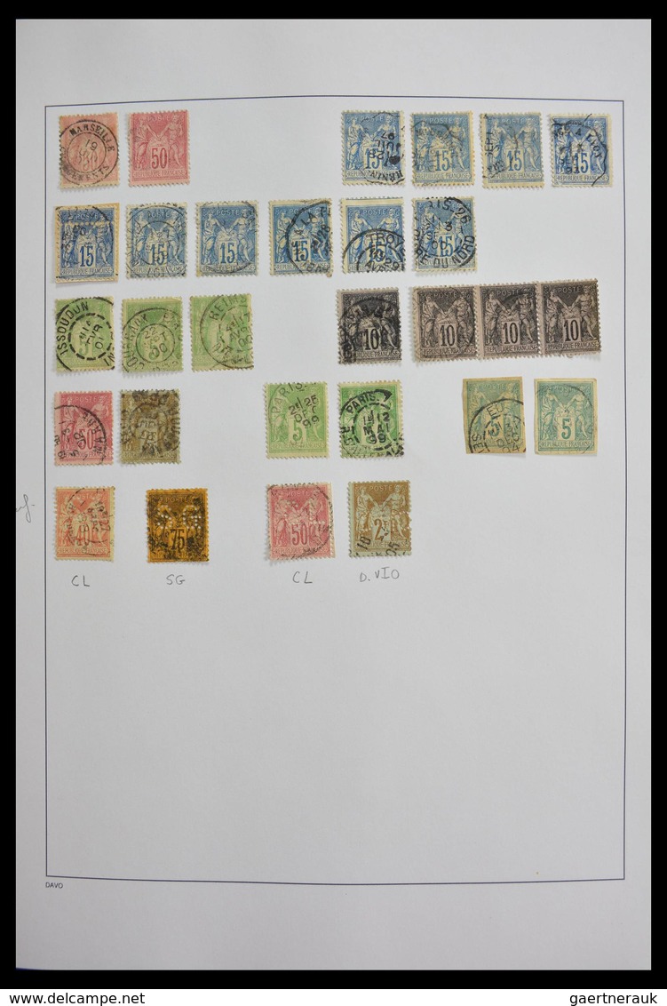 Frankreich: 1849-1997: Exciting nearly complete used collection, sometimes very specialised with man