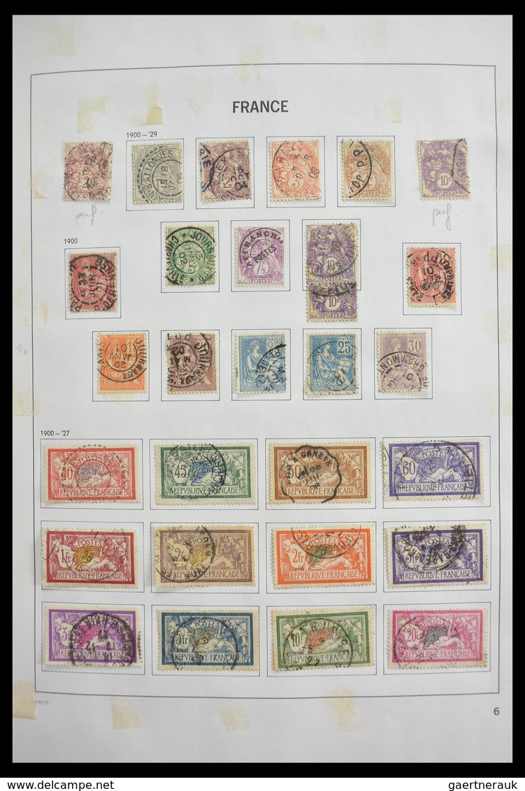 Frankreich: 1849-1997: Exciting nearly complete used collection, sometimes very specialised with man