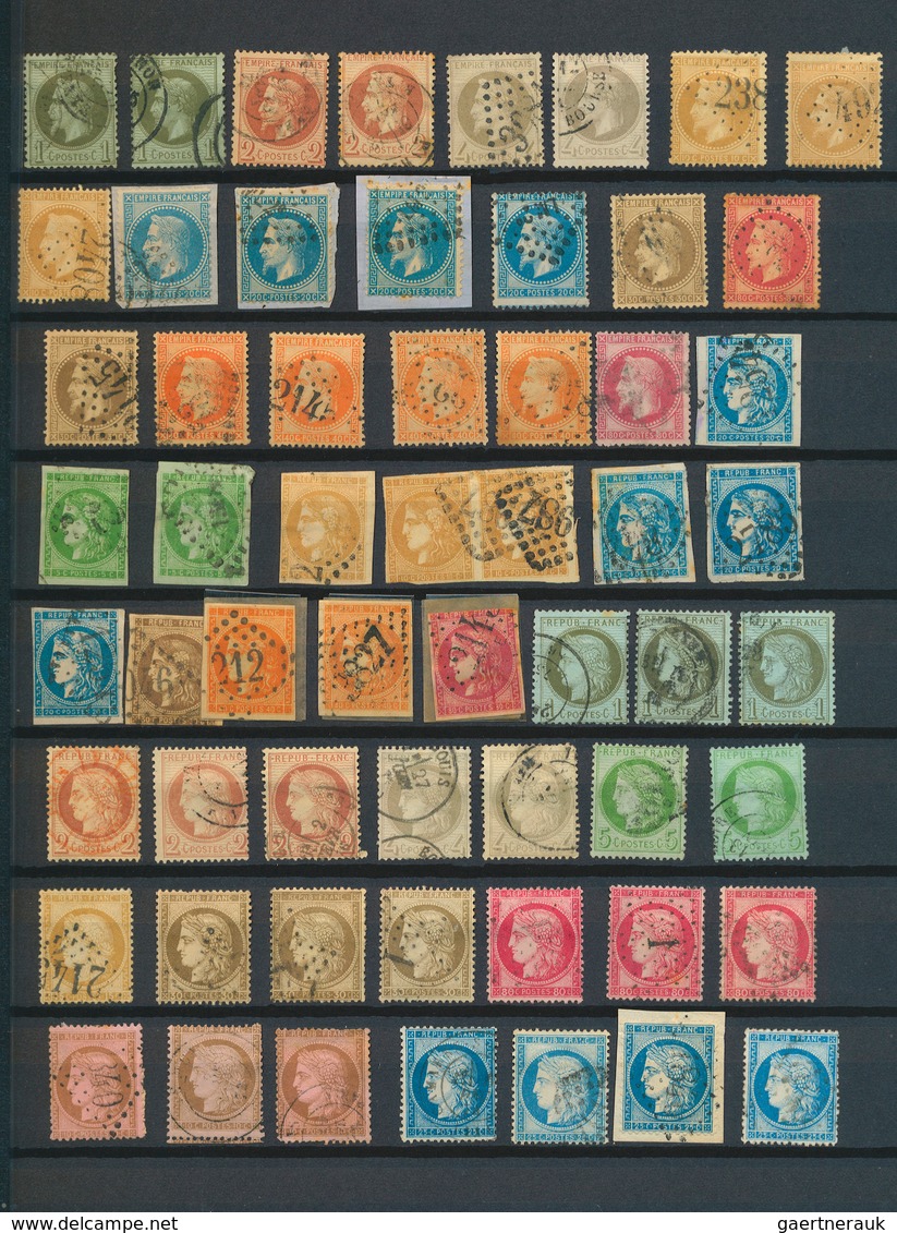 Frankreich: 1850-1900, Lot From Well Over 500 Stamps Of The Early Issues In A Stock Book, An Eldorad - Sammlungen