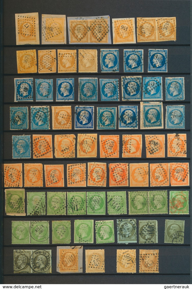 Frankreich: 1850-1900, Lot From Well Over 500 Stamps Of The Early Issues In A Stock Book, An Eldorad - Collections