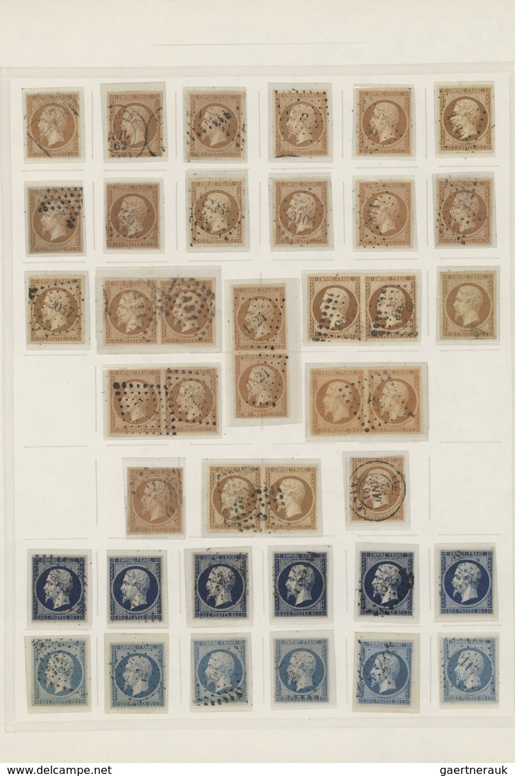 Frankreich: 1852/1860 (ca.), NAPOLEON PRESIDENCE AND EMPIRE ND, Specialised Collection Of Apprx. 320 - Collections